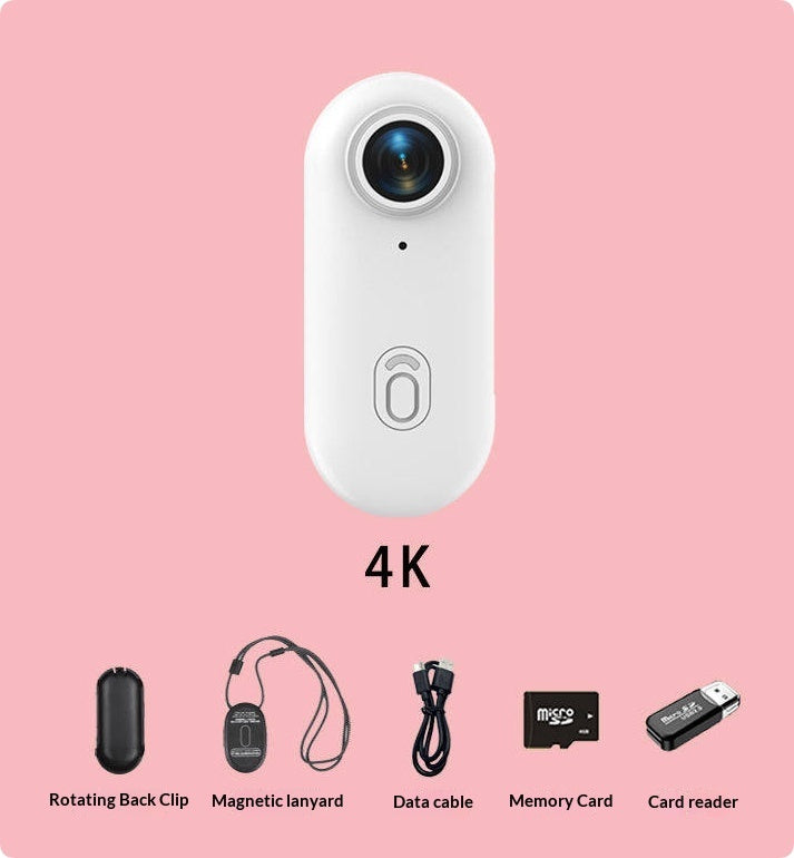 Mini 4K Action Camera – Helmet Mount Waterproof Sports Camera for Motorcycle, Bike & Outdoor Adventures